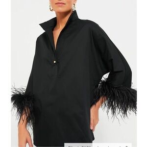 TUCKERNUCK Black Feather Willow Blouse